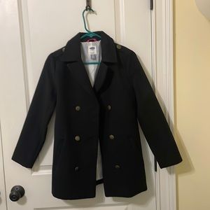 Old Navy Girls XL Black pea coat- worn once for a wedding